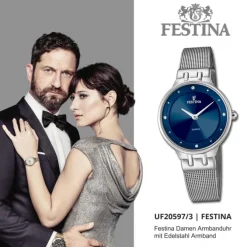 Festina Damenuhr Mademoiselle F20597/3 Armbanduhr Edelstahl silber UF20597/3