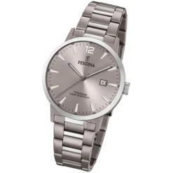 Festina Herren Armbanduhr Klassik F20435/2 Quarz Titan silber UF20435/2