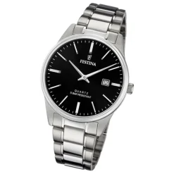 Festina Herren Armbanduhr Klassik F20511/4 Analog Edelstahl silber UF20511/4