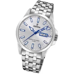 Festina Herren Armbanduhr Klassik F20357/1 Quarz Edelstahl silber UF20357/1