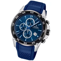 Festina Herren Armbanduhr The Originals F20330/2 Quarz PU blau UF20330/2