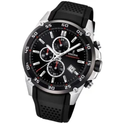 Festina Herren Armbanduhr The Originals F20330/5 Quarz PU schwarz UF20330/5