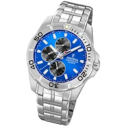Festina Herren Armbanduhr Multifunktion F20445/4 Edelstahl silber UF20445/4