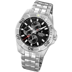 Festina Herren Armbanduhr Multifunktion F20445/3 Edelstahl silber UF20445/3