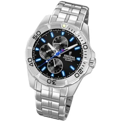 Festina Herren Armbanduhr Multifunktion F20445/6 Edelstahl silber UF20445/6