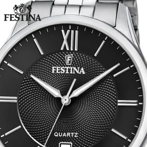 Festina Herren Armbanduhr Klassik F20425/3 Quarz Edelstahl silber UF20425/3