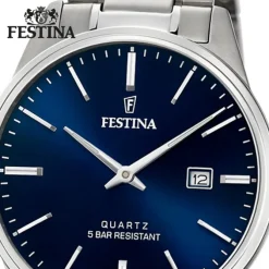 Festina Herren Armbanduhr Klassik F20511/3 Analog Edelstahl silber UF20511/3