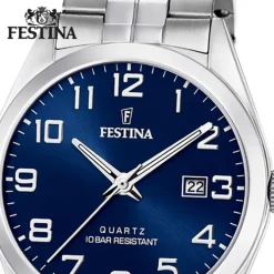 Festina Herren Armbanduhr Klassik F20437/3 Quarz Edelstahl silber UF20437/3