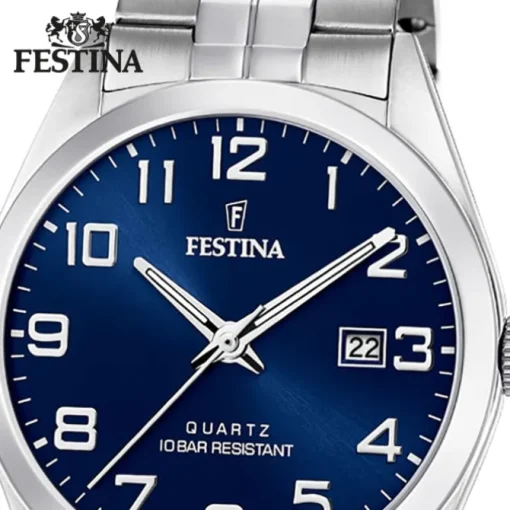 Festina Herren Armbanduhr Klassik F20437/3 Quarz Edelstahl silber UF20437/3