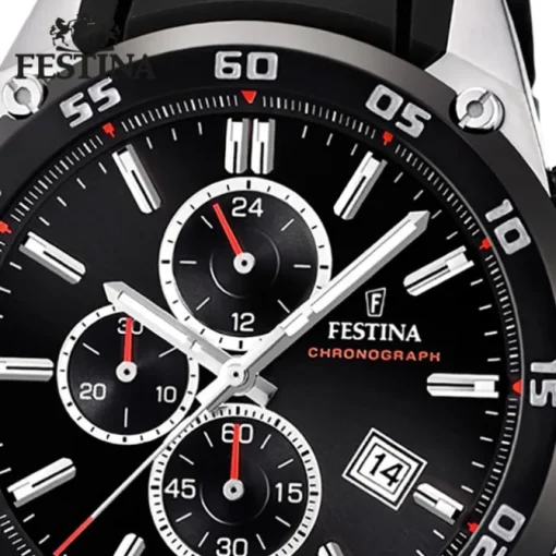 Festina Herren Armbanduhr The Originals F20330/5 Quarz PU schwarz UF20330/5