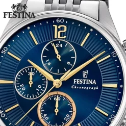 Festina Herren Armbanduhr Analog F20285/3 Quarz Edelstahl silber UF20285/3