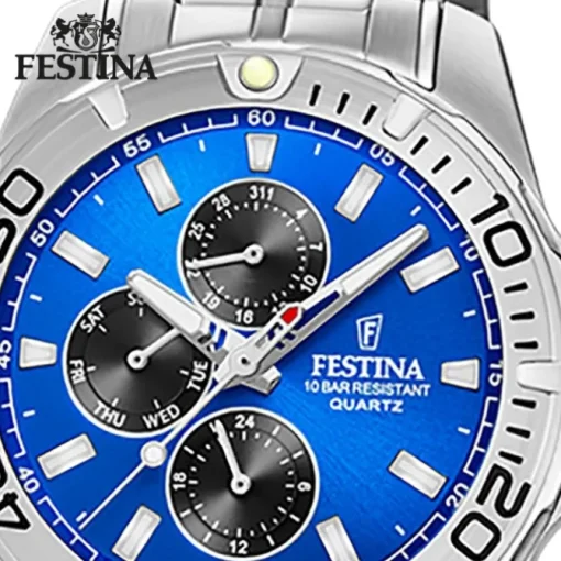 Festina Herren Armbanduhr Multifunktion F20445/4 Edelstahl silber UF20445/4
