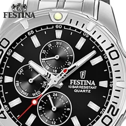 Festina Herren Armbanduhr Multifunktion F20445/3 Edelstahl silber UF20445/3
