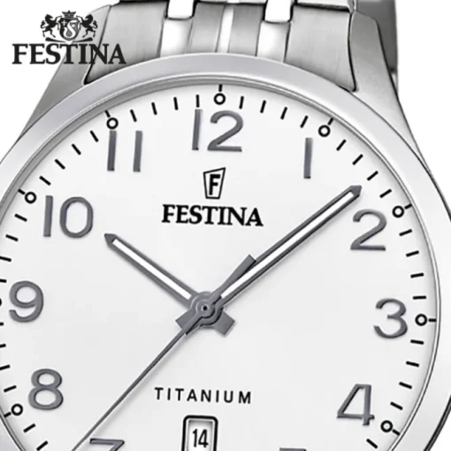 Festina Herren Armbanduhr Klassik F20466/1 Quarz Titan silber UF20466/1
