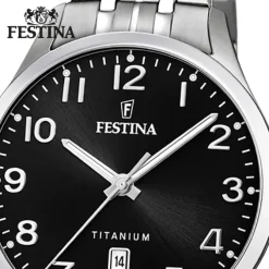 Festina Herren Armbanduhr Klassik F20466/3 Quarz Titan silber UF20466/3