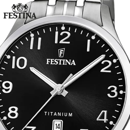 Festina Herren Armbanduhr Klassik F20466/3 Quarz Titan silber UF20466/3