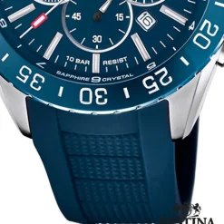Festina Herren Armbanduhr Keramik F20515/1 Analog Silikon blau UF20515/1