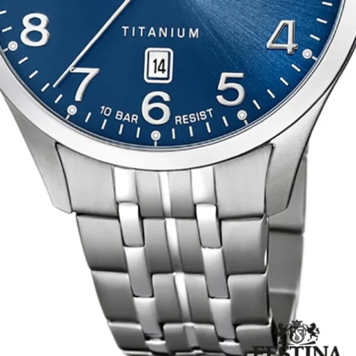 Festina Herren Armbanduhr Klassik F20466/2 Quarz Titan silber UF20466/2