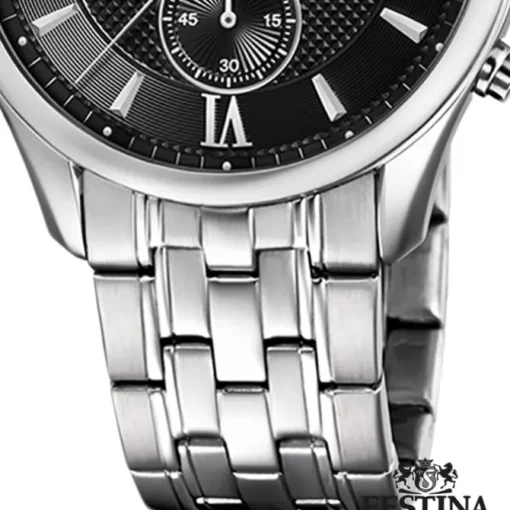 Festina Herren Armbanduhr Retro F6854/8 Quarz Edelstahl silber UF6854/8