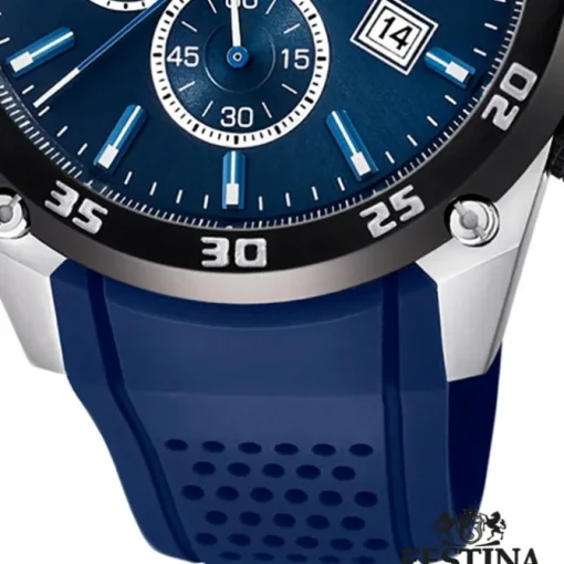 Festina Herren Armbanduhr The Originals F20330/2 Quarz PU blau UF20330/2