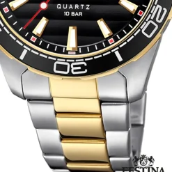 Festina Herren Armbanduhr Prestige F20362/2 Edelstahl silber gold UF20362/2