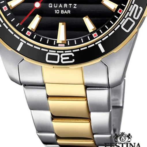 Festina Herren Armbanduhr Prestige F20362/2 Edelstahl silber gold UF20362/2