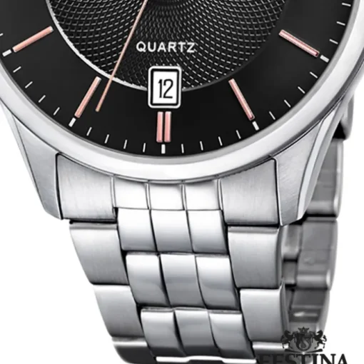 Festina Herren Armbanduhr Klassik F20425/6 Quarz Edelstahl silber UF20425/6
