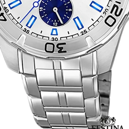 Festina Herren Armbanduhr Multifunktion F20445/1 Edelstahl silber UF20445/1