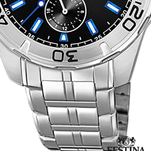 Festina Herren Armbanduhr Multifunktion F20445/6 Edelstahl silber UF20445/6