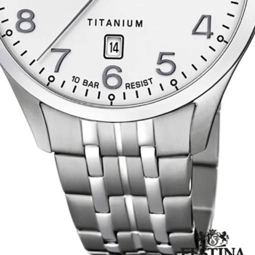 Festina Herren Armbanduhr Klassik F20466/1 Quarz Titan silber UF20466/1