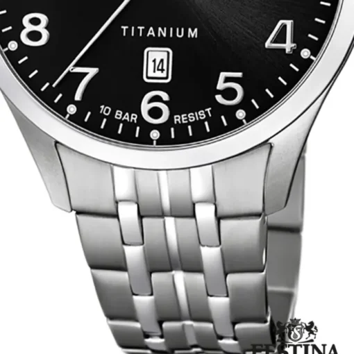 Festina Herren Armbanduhr Klassik F20466/3 Quarz Titan silber UF20466/3