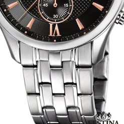 Festina Herren Armbanduhr Retro F6854/7 Quarz Edelstahl silber UF6854/7