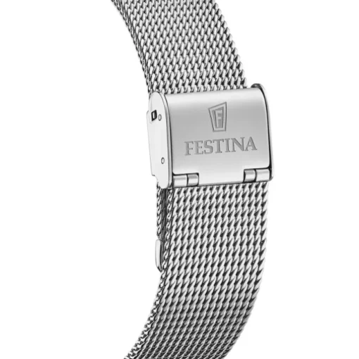 Festina Herren Armbanduhr Automatik F20534/1 Analog Edelstahl silber UF20534/1