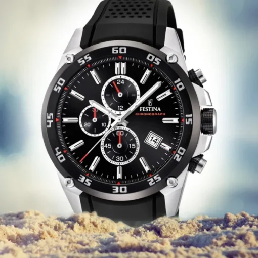 Festina Herren Armbanduhr The Originals F20330/5 Quarz PU schwarz UF20330/5