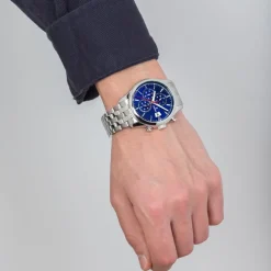 Festina Herren Armbanduhr Time Chronograph F20374/2 Quarz Stahl silber UF20374/2