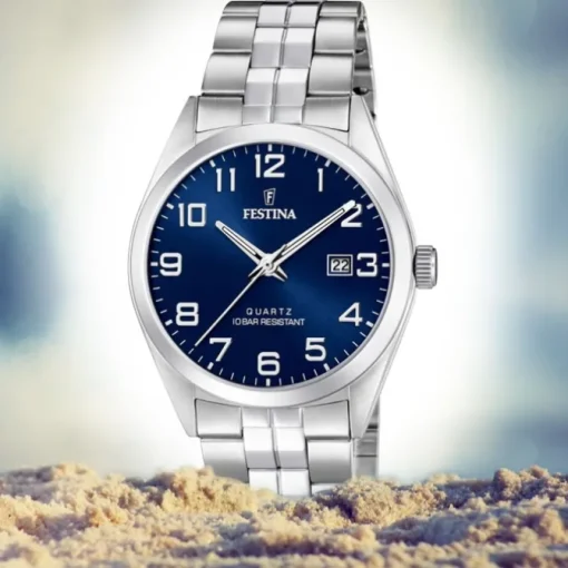 Festina Herren Armbanduhr Klassik F20437/3 Quarz Edelstahl silber UF20437/3
