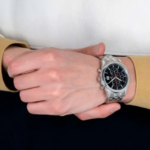 Festina Herren Armbanduhr Time Chronograph F20374/3 Quarz Stahl silber UF20374/3
