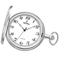 Festina Herren Taschenuhr mit Kette F2022/1 Quarz Analog Edelstahl UF2022/1