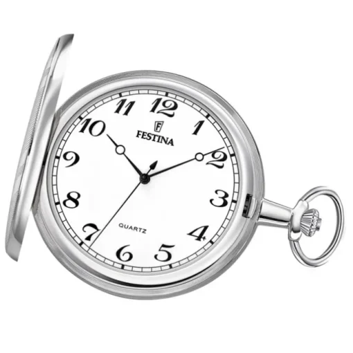 Festina Herren Taschenuhr mit Kette F2022/1 Quarz Analog Edelstahl UF2022/1