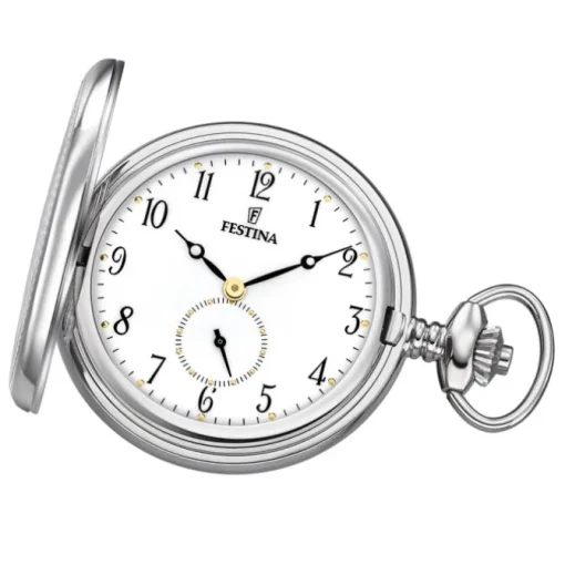 Festina Herren Taschenuhr mit Kette F2026/1 Quarz Analog Edelstahl UF2026/1
