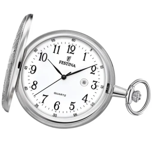 Festina Herren Taschenuhr mit Kette F2023/1 Quarz Analog Edelstahl UF2023/1