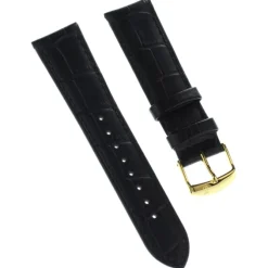 Festina Herren Uhrenarmband 22mm Leder-Band schwarz für Festina F16753 F16751 UFA16753/S