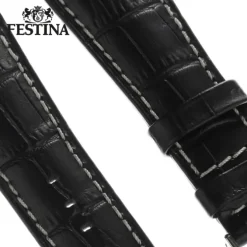 Festina Herren Uhrenarmband 28mm Leder-Band schwarz für Festina UFA16235/S