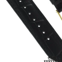 Festina Herren Uhrenarmband 22mm Leder-Band schwarz für Festina F16753 F16751 UFA16753/S