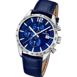 FESTINA Herren-Armbanduhr Sport Chronograph analog Quarz Leder UF16760/3