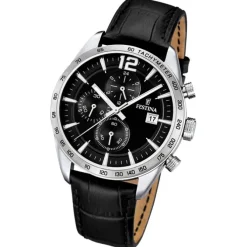 FESTINA Herren-Armbanduhr Sport Chronograph analog Quarz Leder UF16760/4