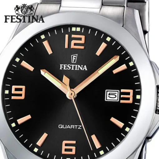 FESTINA Herren-Armbanduhr analog Quarz Edelstahl Klassik Uhr UF16376/6
