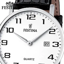 FESTINA Herren-Armbanduhr analog Quarz Leder Klassik Uhr UF16476/1