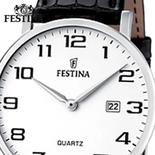 FESTINA Herren-Armbanduhr analog Quarz Leder Klassik Uhr UF16476/1