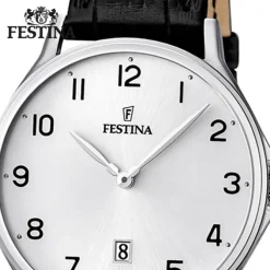 FESTINA Herren-Armbanduhr Klassik analog Quarz Leder UF16745/1